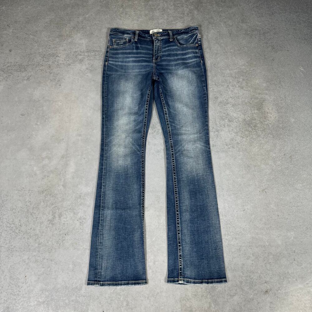 BKE Denim Gabby High Rise Tailored Bootcut Curvy Fit Blue Womens - Size: 30x35.5